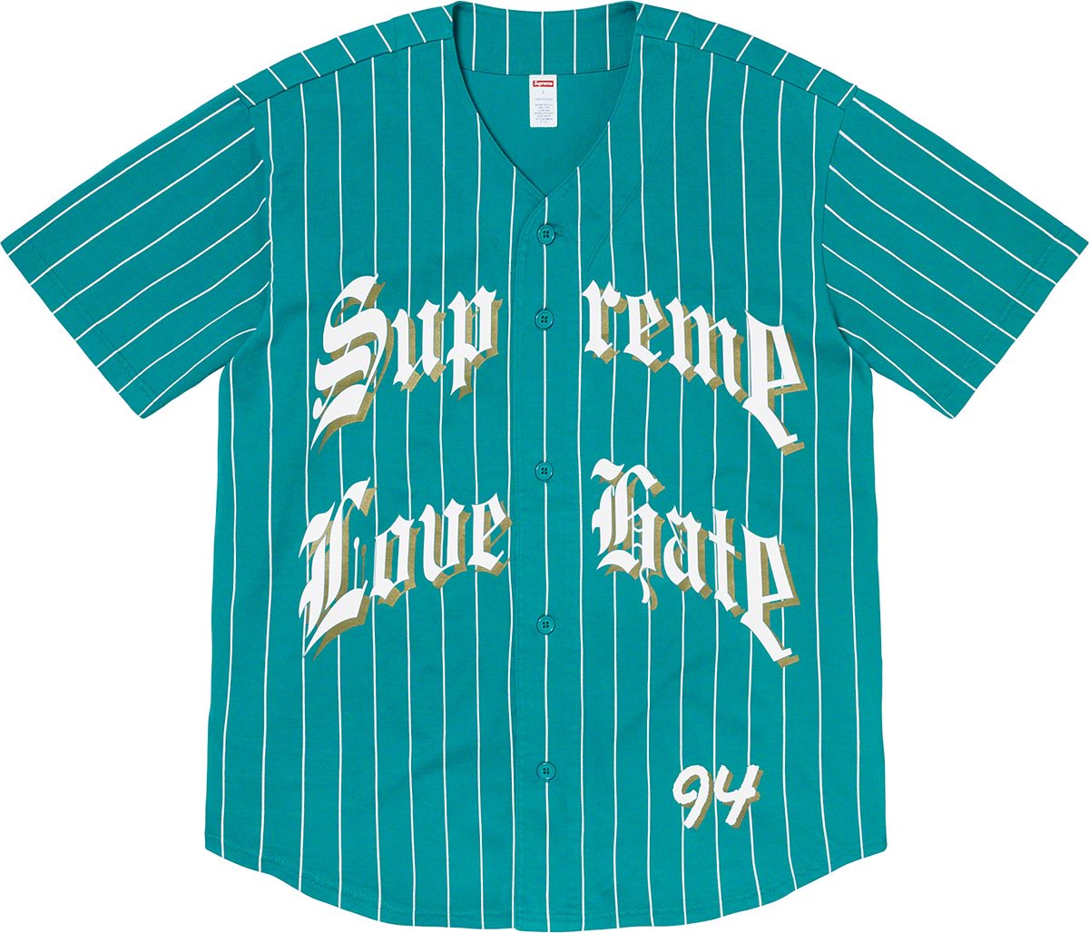 supreme love hate jersey