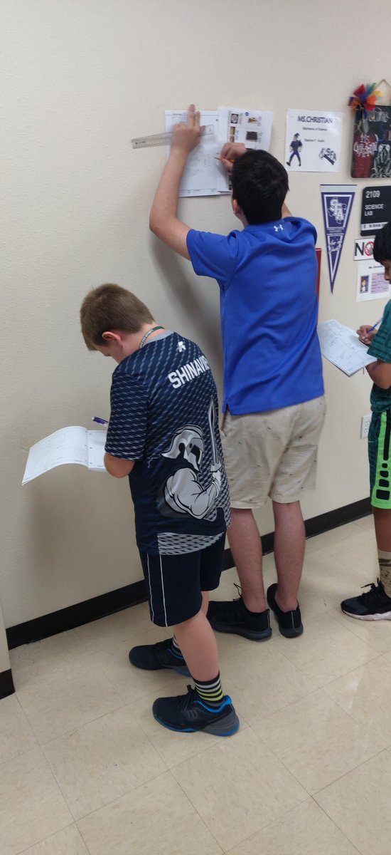 Collaborating and investigating <a href="/TidwellMS/">Tidwell MS</a> <a href="/texaspltw/">Texas PLTW</a> <a href="/NisdCTE/">NISD CTE</a> doing a measurement scavenger hunt in <a href="/PLTWorg/">Project Lead The Way</a>
