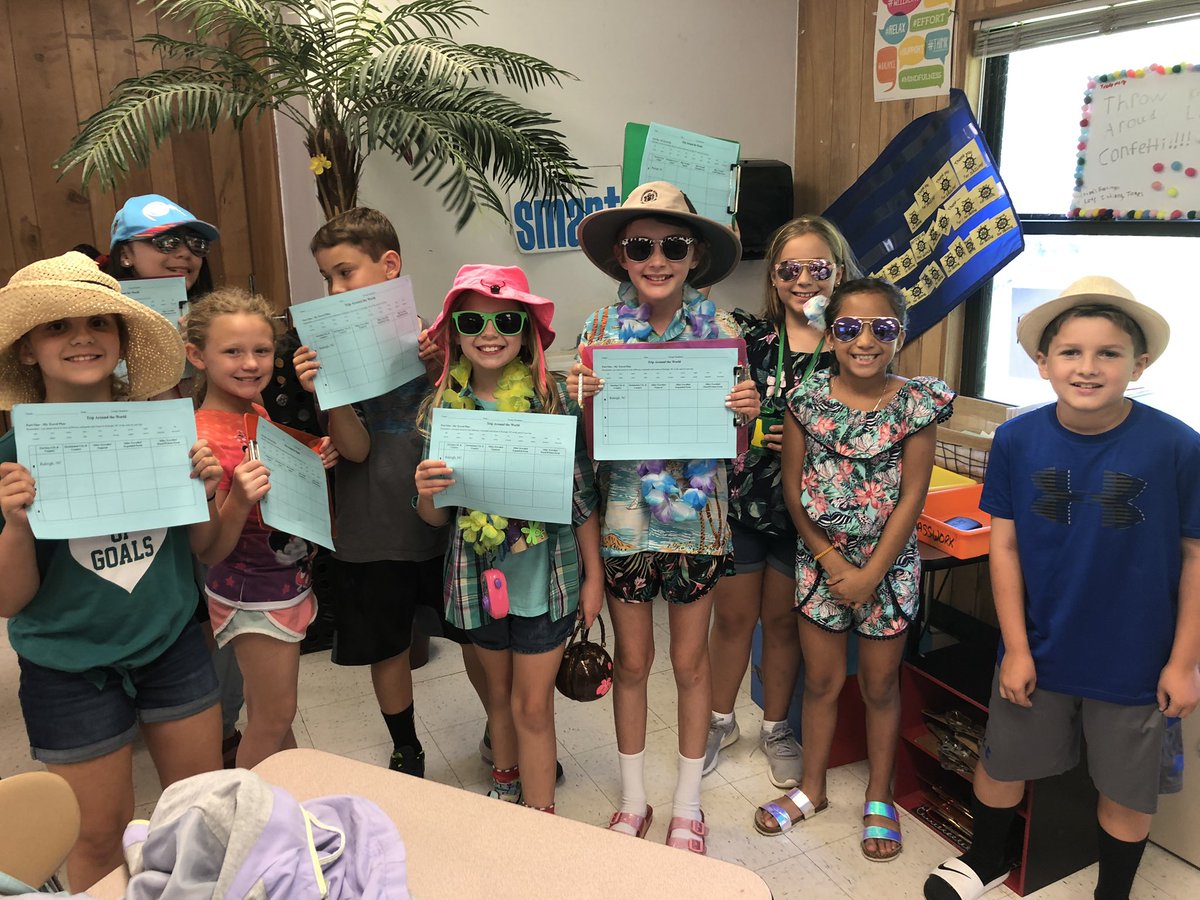 RattingerOCE's tweet photo. Perfect time to start planning a trip around the world - Tacky Tourist Day! @OliveChapelElem https://t.co/wdI1tbY5Va