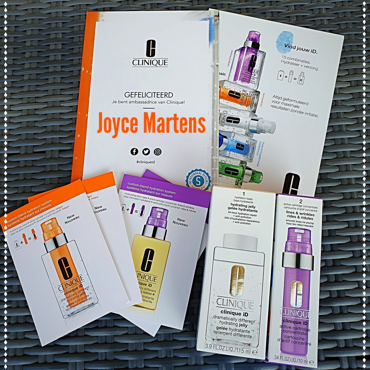 Nieuw van Clinique deze hydraterende gel &amp; Booster voor verschillende huid types. Heel benieuwd hoe deze gaat bevallen...Vast erg goed! 

Bedankt Sampleo dat ik ambassadrice mag zijn!

#cliniqueid #cliniquenl #Sampleo