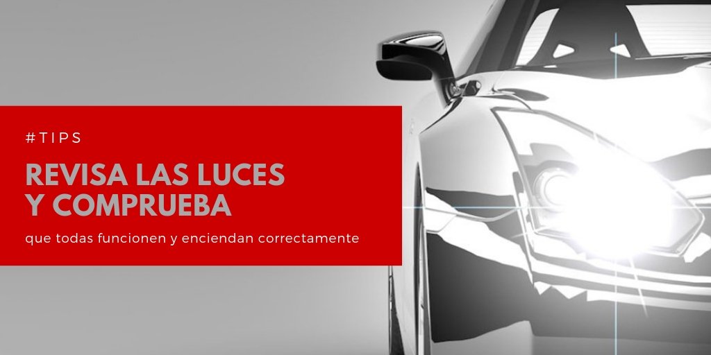 RepAutoclick's tweet image. #Tips Revisa las luces y comprueba que todas funcionen y enciendan correctamente