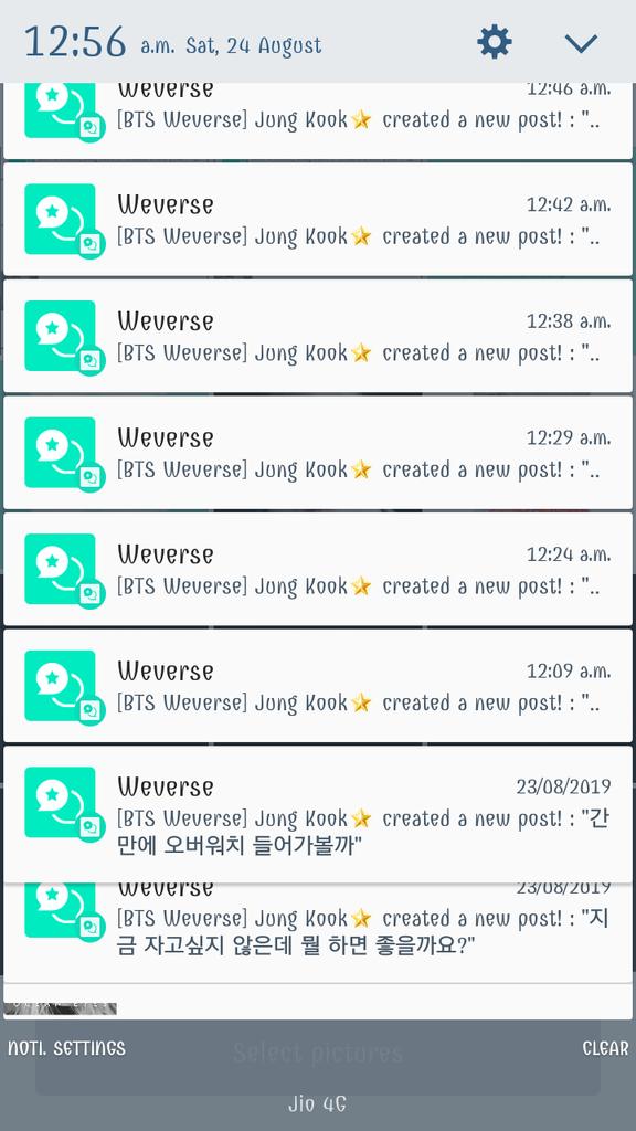 piukookie's tweet photo. @Koreaboo Dont wanna remove this notifications😅😅💜💜😙😙 #JUNGKOOK https://t.co/XnuqvtHMmL