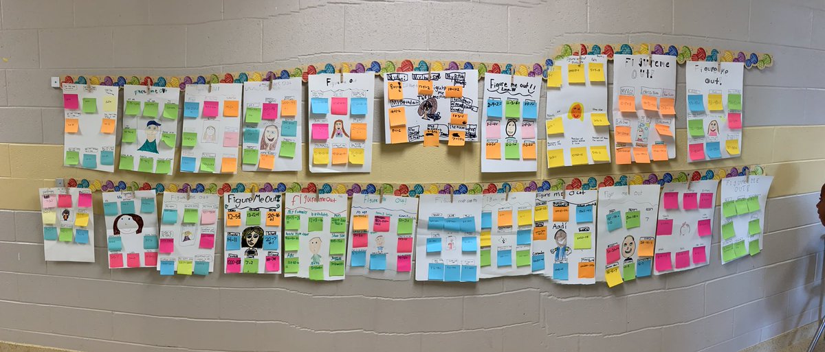 MrsJBarney's tweet photo. Figure Me Our First Week Math Projects ✅ #dragonscreate @bethebridgeDBES #wearethebridge 🖤💛🖤💛 #creativity #criticalthinking https://t.co/0zFYpPJZO8