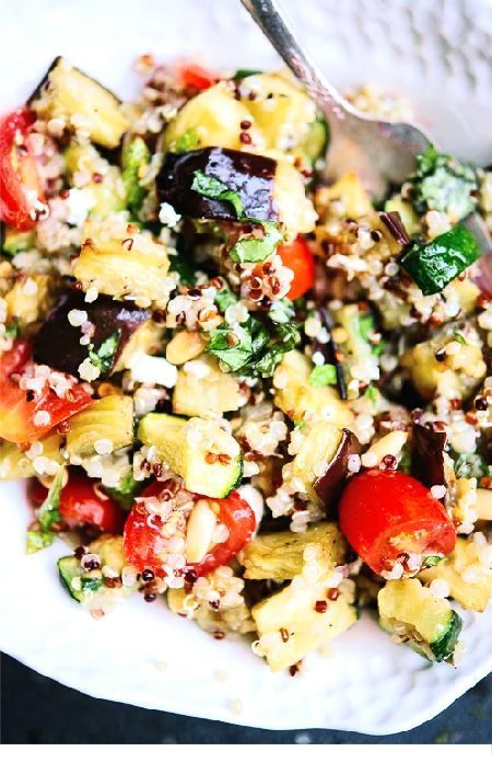IBSHealthcom's tweet photo. Eggplant and quinoa salad - Low FODMAP and gluten free recipes - #lowfodmaprecipes #lowfodmap #glutenfreerecipes #glutenfree - https://t.co/ELnk4kW4M5 https://t.co/5olY0GuNW1