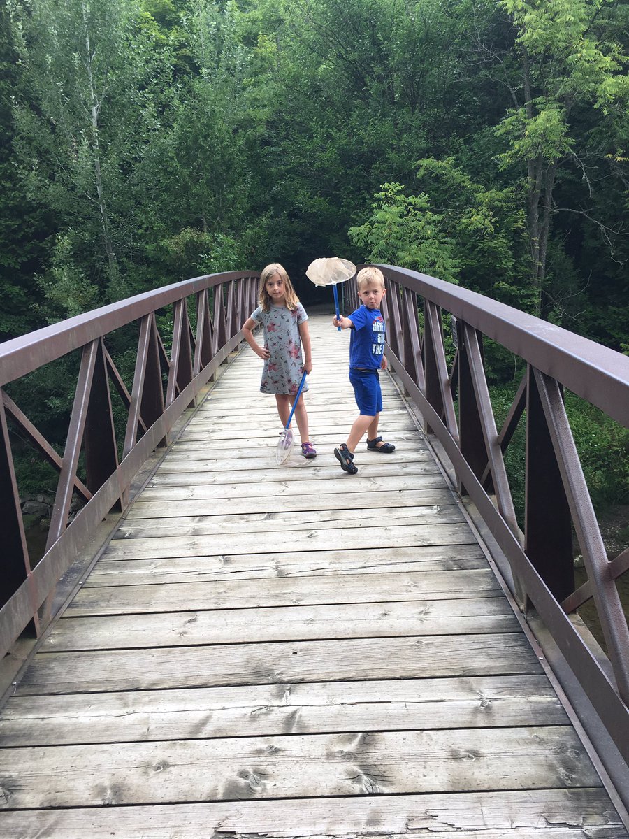 jcharnishcurrie's tweet photo. Hard to believe another summer with these two is winding down...making the most of Mommy’s Friday off exploring and meditating down by the creek. #appsmill #natureday #lovethesetwo https://t.co/NpVJx9Pz6l