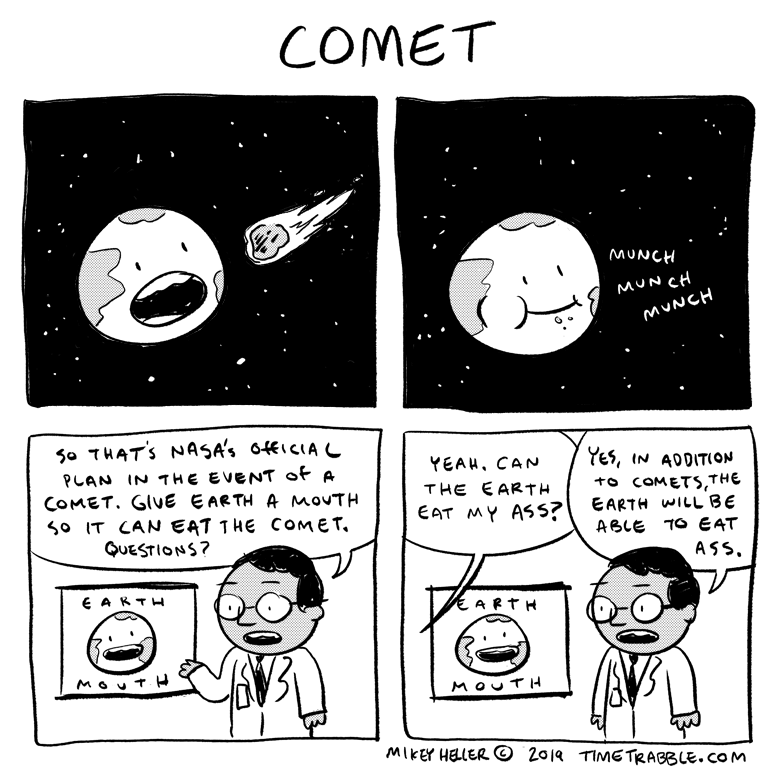 i drew a comic about a comet 