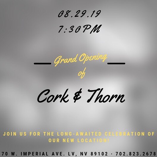 AlwaysCre8ive's tweet photo. Excited for the grand opening of the hottest new wine and jazz bar in Vegas, @corkandthorn opens August 29th. I’ll be singing with JD’s Kre8ive Kat’s! See you there! https://t.co/T7SSdkiA0R