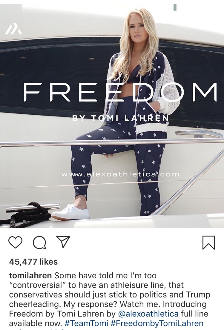 Strive to live your life so that you never have to start a post with “Some have told me I’m too ‘controversial’ to have an athleisure line”