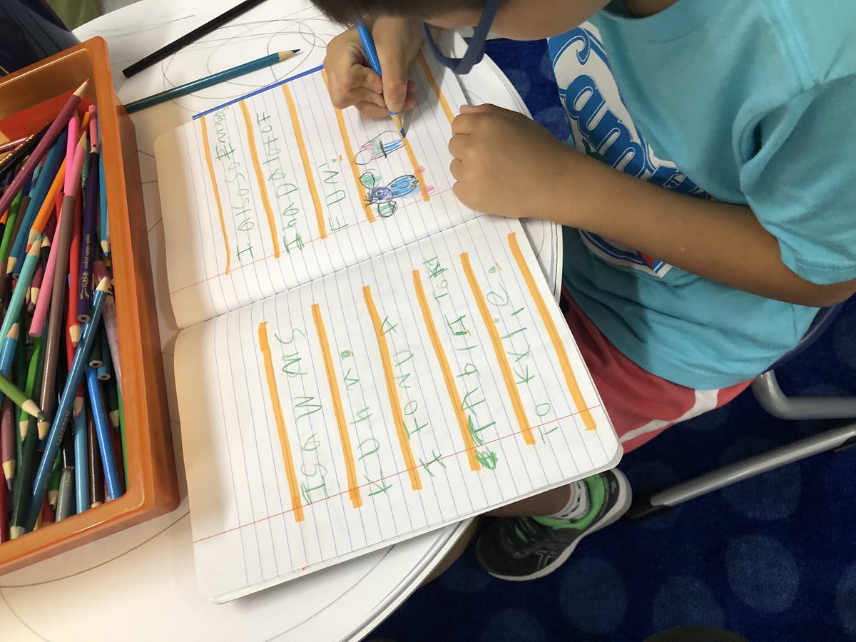 LTia16's tweet photo. Fav quote frm S this wk. “School feels fun like summer camp!” That, along w Ss coming 2 rd 2 me, &amp; c-ing this guy in action, kicked off an amazing 19-20 yr #year18 #esol #ACPS #ACPSESOL #frommetowe #empowerkids @MeriwetherLES https://t.co/yVxuMXAUu7