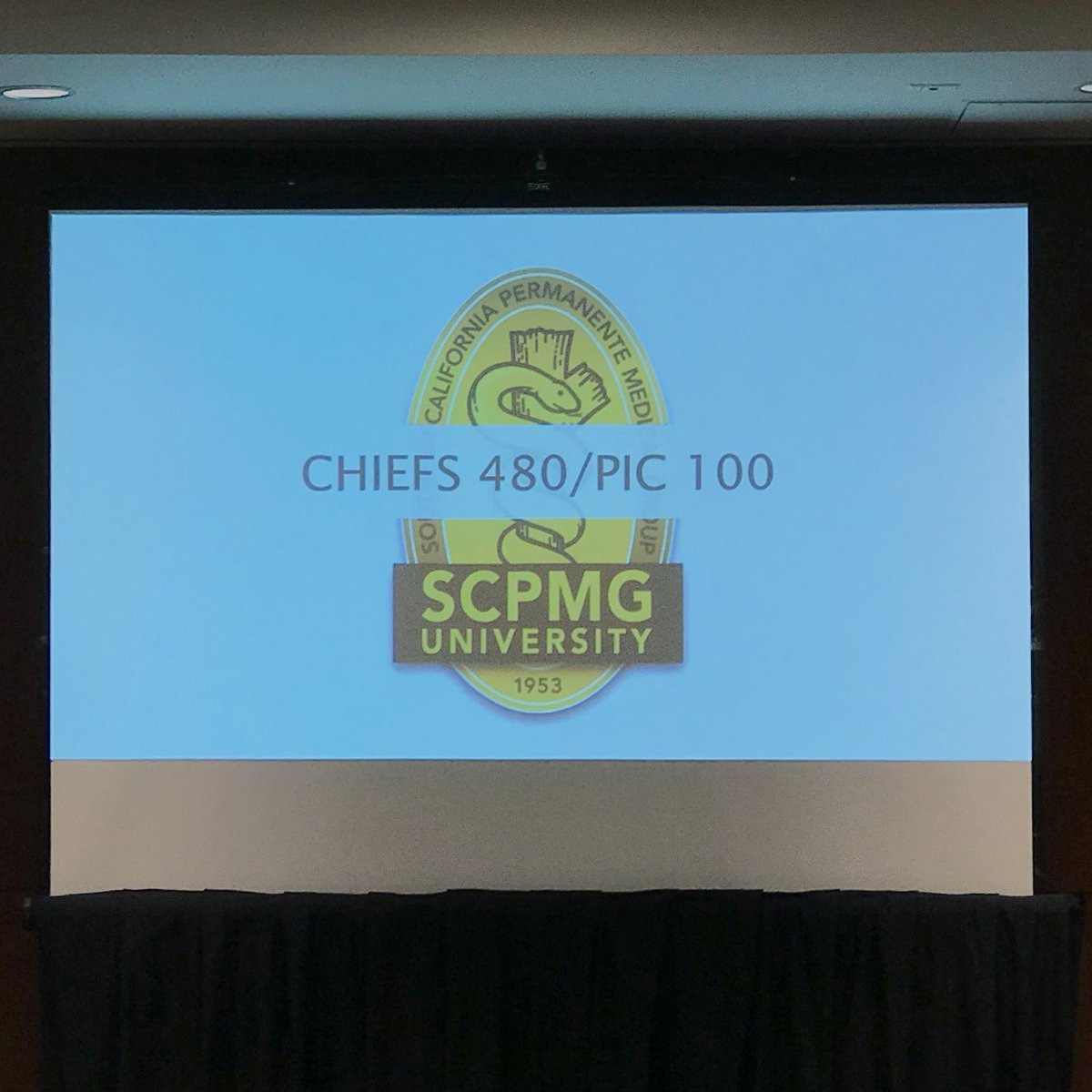 KPDocSG's tweet photo. The post-prandial session of #Chiefs480 #PIC100... #SCPMGUniversity @EdEllisonMD Will miss that #SCPMG logo though... https://t.co/D8b1E2qJbj