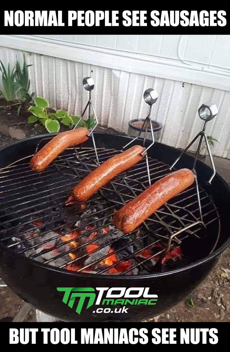 ToolManiacUK's tweet image. Looks set to be a good week-end for a BBQ. Don&apos;t forget your nuts 🤣🤣🤣😎😎😎

#ToolHumour #ToolMeme #ToolManiac #FridayHumour #JoinTheManiacs #ToolsForTrades #BBQWeather #SummerFunnies #LightRelief #ItsTheWeekend