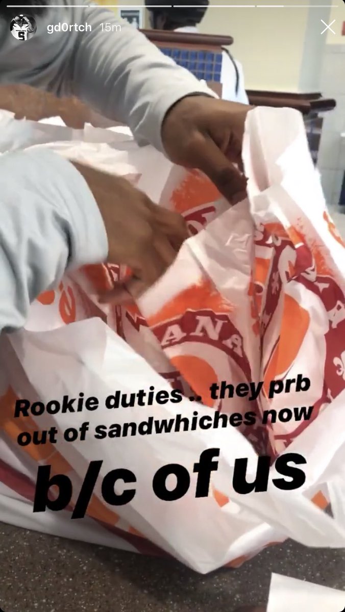 Looks like the WR room will be settling the chicken sandwich debate 😂

(via <a href="/_GDortch/">Greg Dortch</a> / IG)