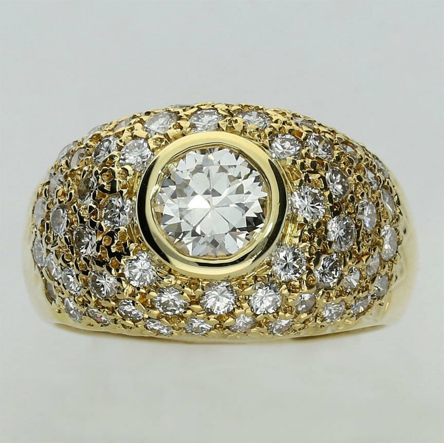 EmpirePawn's tweet photo. Magnificent diamond ring, now at 10% already below wholesale cost! Diamond pave dome ring in 18K yellow gold (2.35CTW, 12.4GM, size 9 but can be resized) Why pay retail? #diamondring #pavediamond #diamondjewelry #cocktailring #diamondcocktailring https://t.co/Wf3dwQ2Z5r https://t.co/MtIqbzsCZ2