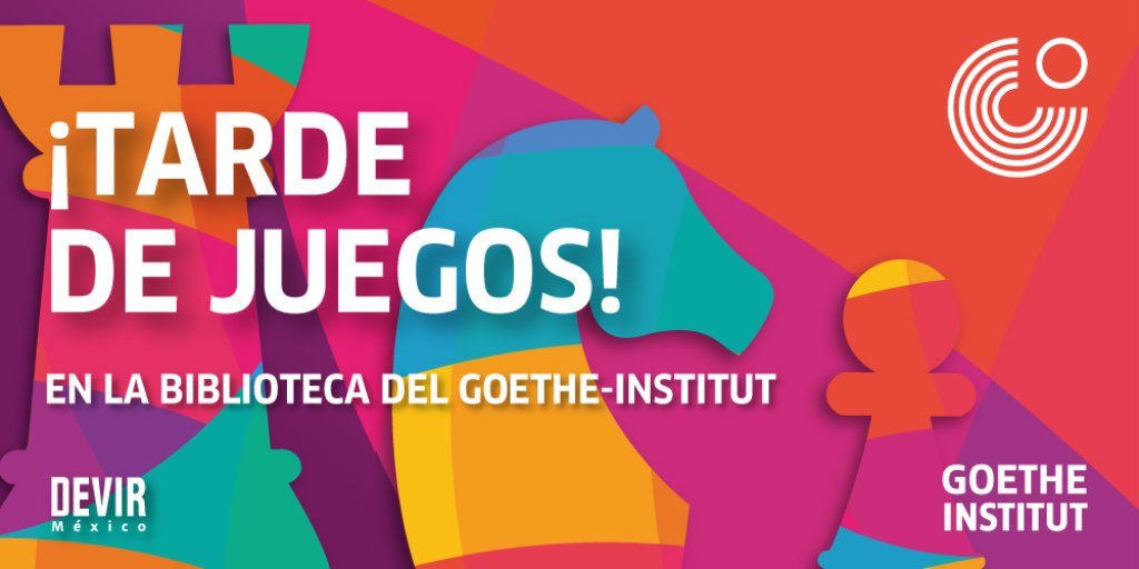 GI_Mexiko's tweet photo. Próximo 21 de septiembre tenemos una cita para la Tarde de Juegos en el Goethe-Institut Mexiko, 16:30 hrs, Tonalá 43, col. Roma. #Entradalibre #Devirmx https://t.co/WtoHZBLQwa