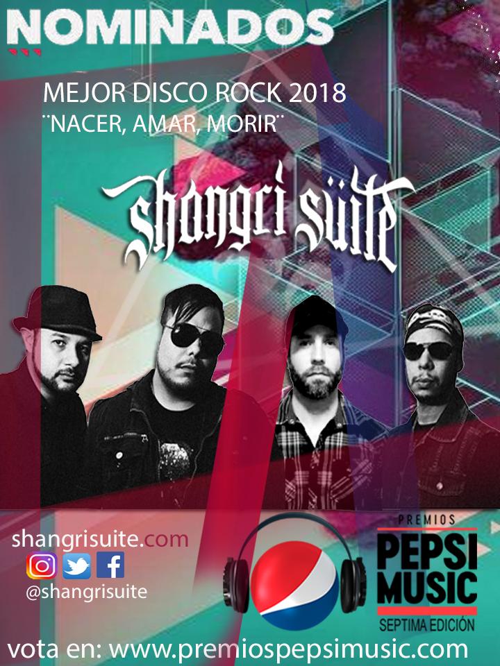 A partir del lunes 26 de agosto Vota!!! mejor disco de rock #naceramarmorir en #premiospepsimusic  premiospepsimusic.com