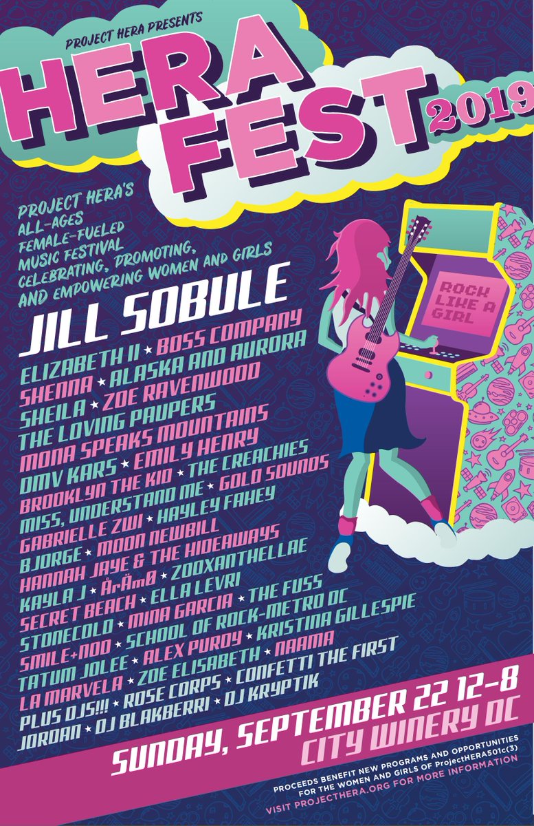 projectHERA's tweet image. @BtchesWhoBrunch DC BWB! Come to #HERAFest2019 at City Winery DC! Sunday, Sept 22! A Female-Fueled and Fronted Music Festival at a multi-story wine bar.... what more could you want? #womenwhorock #rocklikeagirl #daydrinking #markyourcalendars #femalefueled