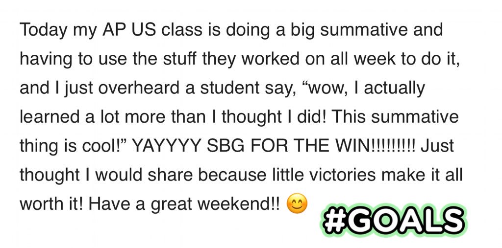 summerfisher30's tweet photo. Another 💯 for #standardbasedgrading @LGHSOfficial!! #SBGFGFL @HistoryLgus @principalRVann @MisterCoachDia1 https://t.co/iQLZg9jzc3