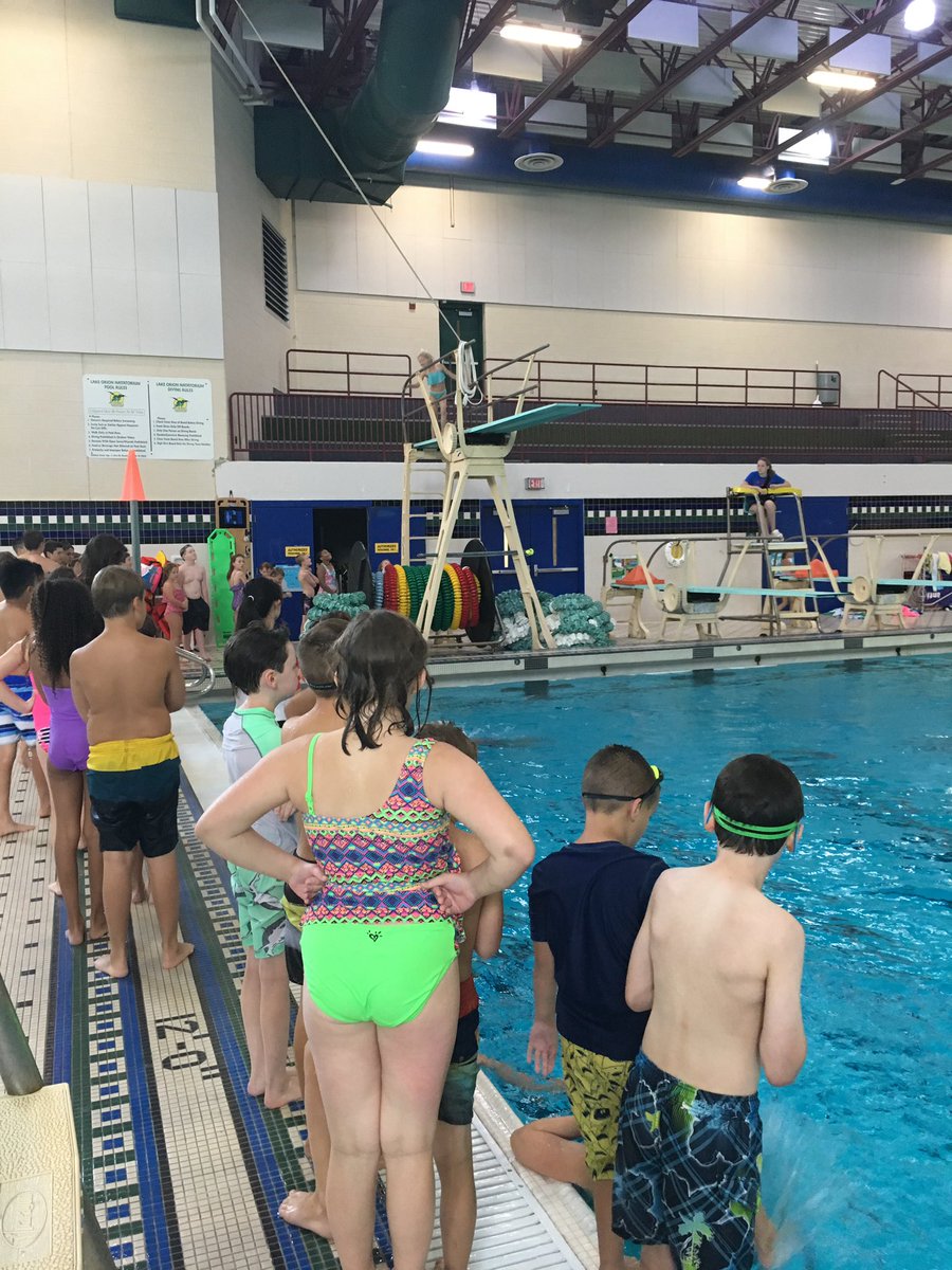 Lake Orion Community Schools On Twitter It Was The Last Day Of Camp At The Pool For Camp Wanna Have Fun And Camp Explorion And The 3 Meter Diving Board Is A