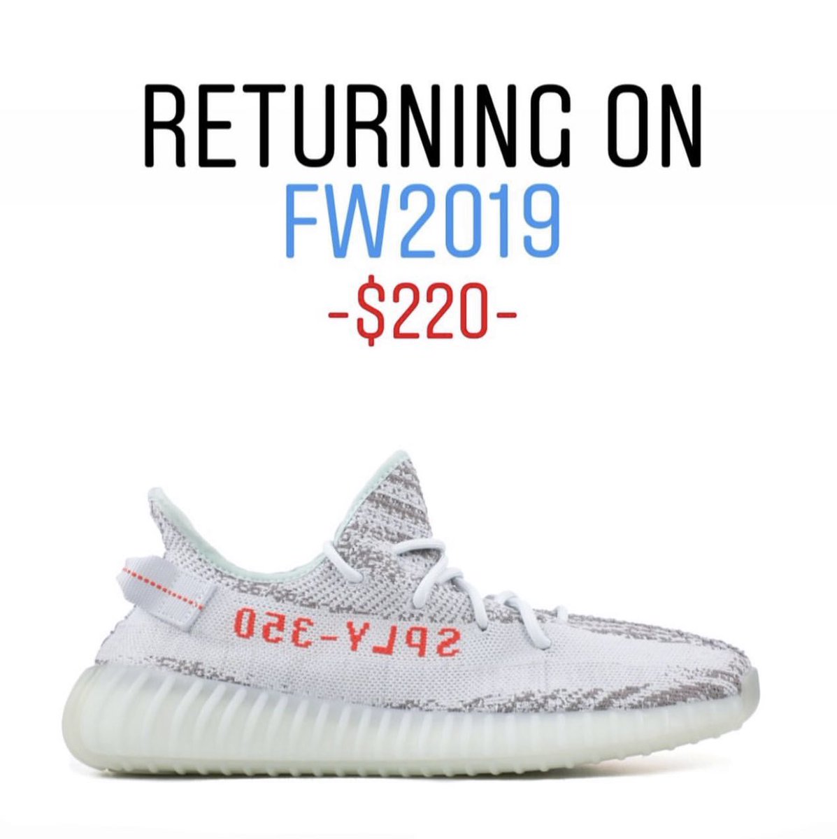 yeezy blue tint restock