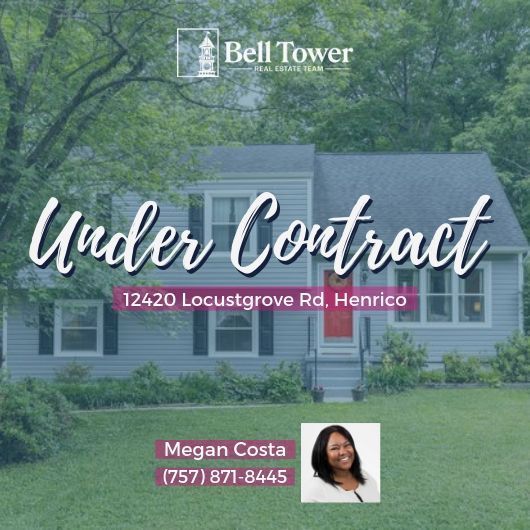 Congratulations to Megan Costa and her Sellers for getting this home under contract in Henrico!🏡

#BellTowerTeam #HeritageOaks #Henrico #Richmond #VirginiaHomes #UnderContract #Congrats