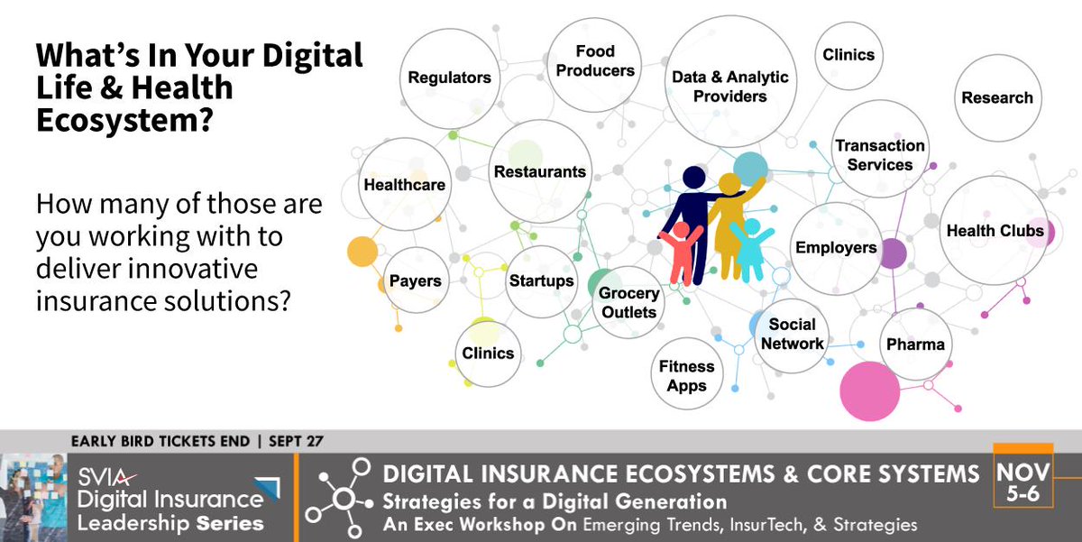 SVIAccelerator's tweet photo. Digital Life and Health Ecosystems can promote health and deliver next gen insurance solutions. Join Us. https://t.co/dqorAc1FmH | #DigitalLife #HealthEcosystems #FutureOfInsurance #DigitalInsurance #DigitalEcosystems #Insurance #InsurTech #SVIAEvents https://t.co/lCW5qejBnc