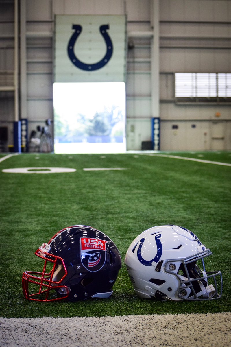 USAFootball's tweet photo. Friday means football. π
Weβre in Indy for our final #ProtectionTour stop of the summer with @RiddellSports and the @Colts! https://t.co/yhB5g0GKgi