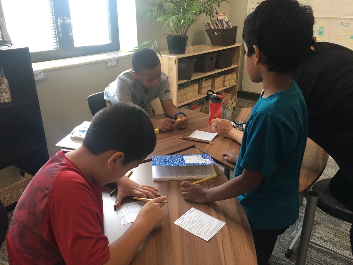 MrsSarkovics's tweet photo. Having some fun in math playing Place Value Yahtzee. @NBEbulldogs #BulldogsConnect https://t.co/ZGfRmcQq6R