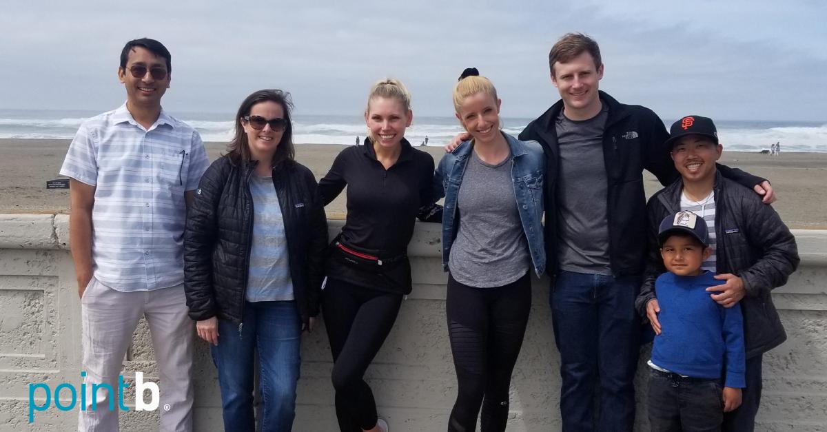 PointB's tweet photo. Our people are committed to the communities they live in. Members from our #BayArea practice recently got together with family and friends to support a local beach cleanup effort. Bravo, team! #TeamPointB https://t.co/nAJYVdDCWy