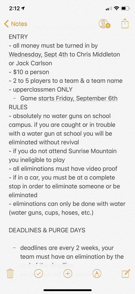 SMHSASSASSINZ's tweet photo. this is a thread of all the rules and clarifications for the game this year. must read before making your team. https://t.co/ypiYerdFF5