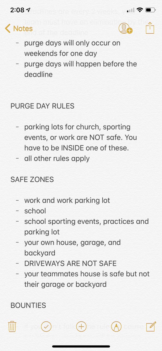 SMHSASSASSINZ's tweet photo. this is a thread of all the rules and clarifications for the game this year. must read before making your team. https://t.co/ypiYerdFF5