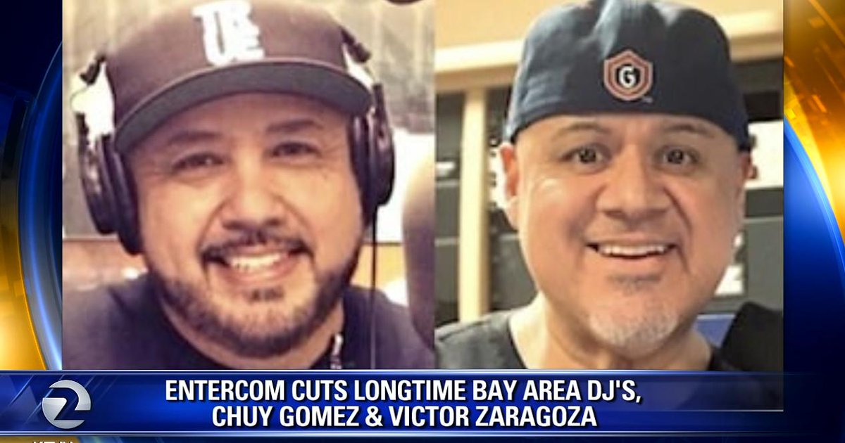 KTVU's tweet photo. BAY LEGENDS: Shake-up on airwaves, DJs Chuy Gomez and Victor 'Big Daddy' Zaragoza let go https://t.co/Lz6WfBYtq8 https://t.co/XkIvnqngLx