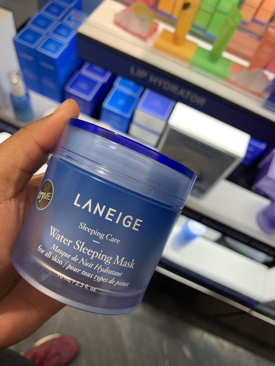 Laneige Water Sleeping Mask. $25. Evening primrose oil, NMF (natural moisturizing factors), Beta Glucan, & Glycerin are the key players. Amazing for dehydrated skin. Great to use on nights you exfoliate. Safe for all seasons. Great for all skin types, & for hormonal acne.