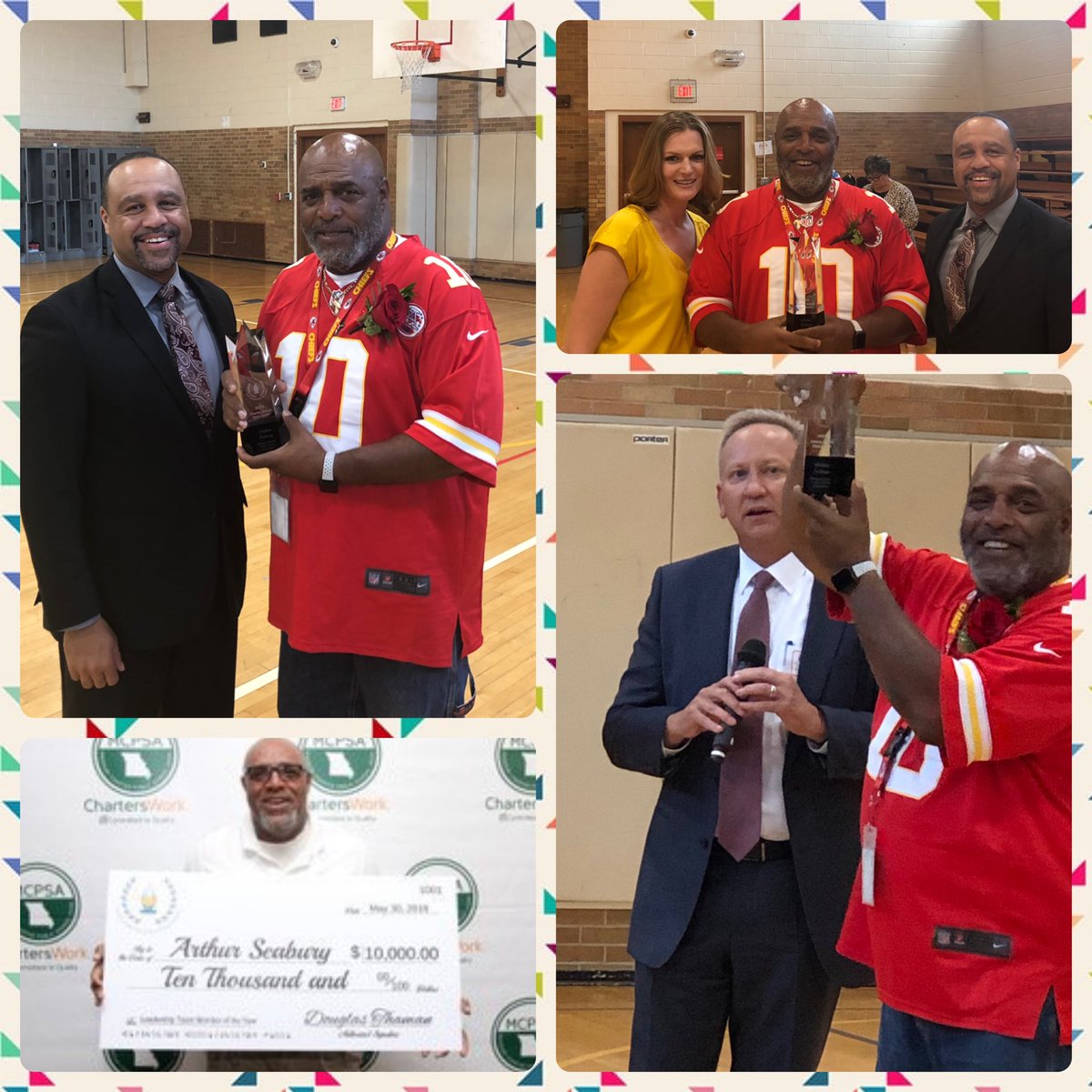 Roan2sqrdMath's tweet photo. Congrats to my hard working coworker Mr. Seabury for being awarded the 2019 KCMO Excellence in Education Team Member of the YEAR! Our Ss and Staff are lucky to have you! Thank you for ALL YOU do for our students, staff, and community! @hoganprepkc @DrStrickland06 #BetterTogether https://t.co/b5L2mieX2i