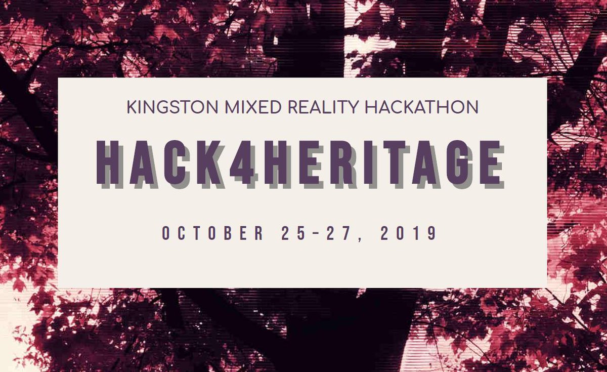 AndyFidel_'s tweet photo. What is #Hack4Heritage? β‘οΈ mixed reality hackathon, bringing people together to create immersive experiences that embrace personal and group identity. #MR #Canada
Register by Sept 11th: https://t.co/Ihy7G56DlZ #kingstonhackathon #mixedrealityhackathon @hack4heritage https://t.co/0aSVICwP0W