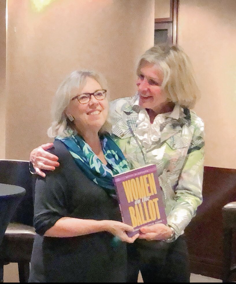Betsy McGregor &amp; <a href="/ElizabethMay/">Elizabeth May</a> what an inspiration filled day #womenontheballot