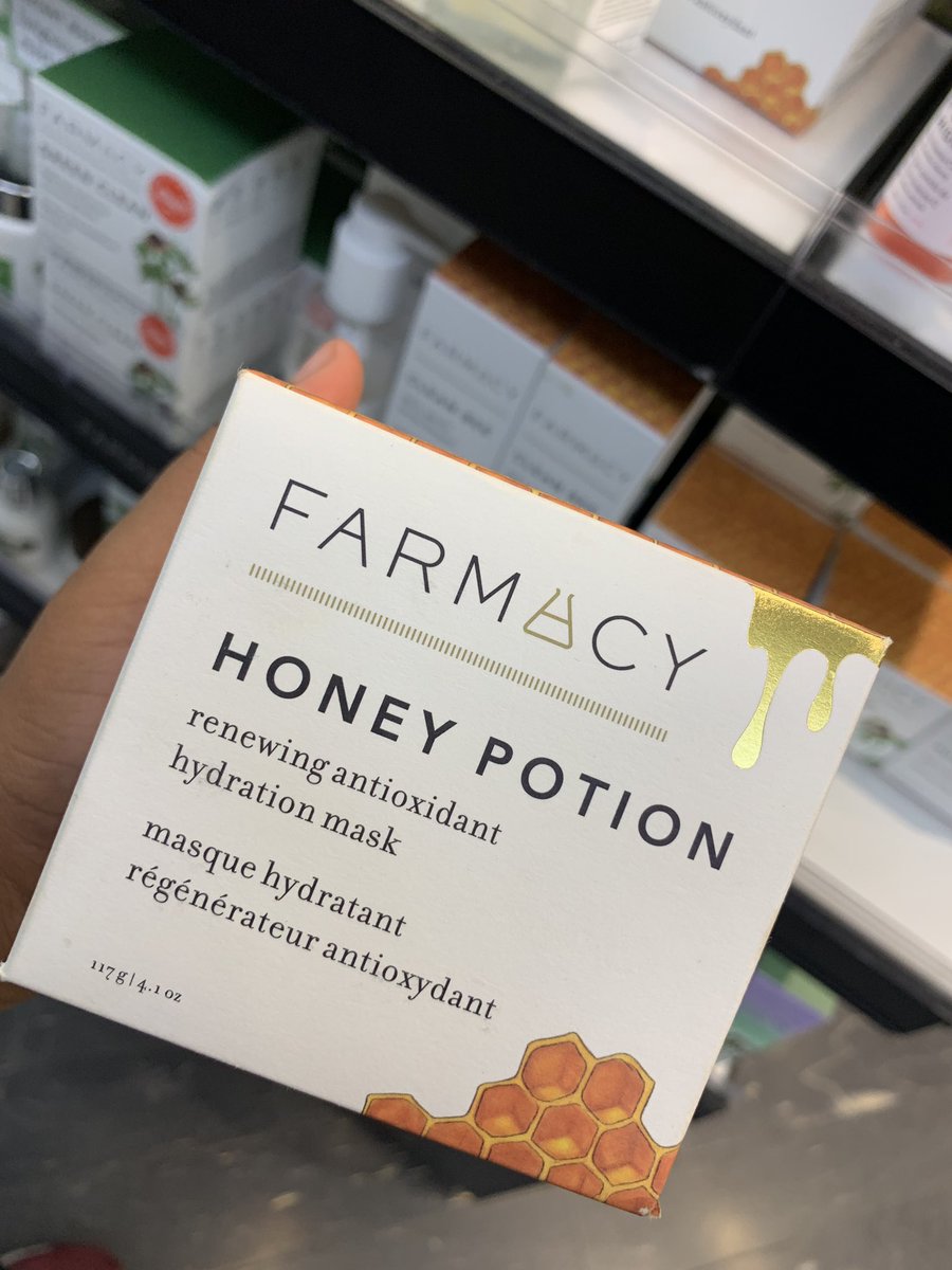  @FarmacyBeauty Honey Potion. $38. Glycerin and honey combine to literally hug and nourish the skin. Super moisturizing. Perfect for barrier repair. Perfect for inflammatory conditions such as acne and eczema. Can be used as frequently as you please, and by all skin types.