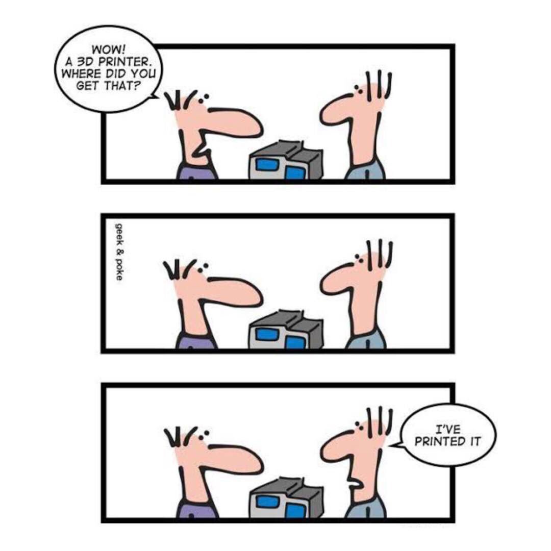 B2B_Tech_Au's tweet photo. Happy Saturday! #techjoke #printjoke
#printer #printing #3dprint #tech #technology #office #business https://t.co/x4ts1g0ENf