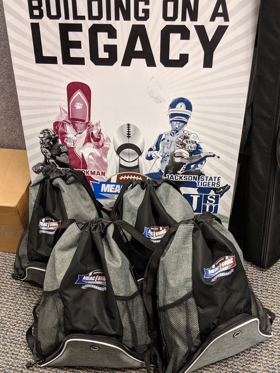 MEAC_SWAC's tweet image. We have some special prizes for y'all tonight... 👀 #KickoffFriday #BuildingOnALegacy #ESPN