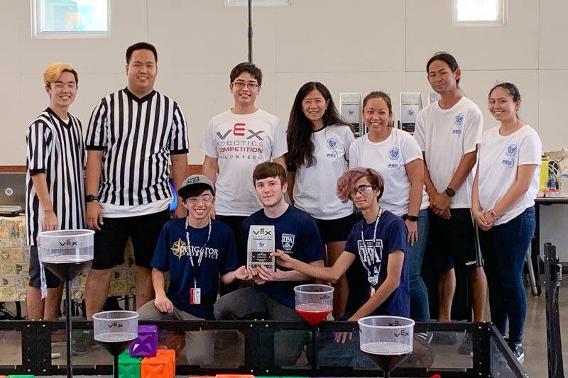 IPAHawaii's tweet photo. Congrats Navigator Robotics on your Skills & Community Awards โ and for posting a Skills score high enough to currently rank #1 in the world! Keep up the good work !
#iparobotics #navigatorrobotics #VEX https://t.co/iZMwDpmfGo