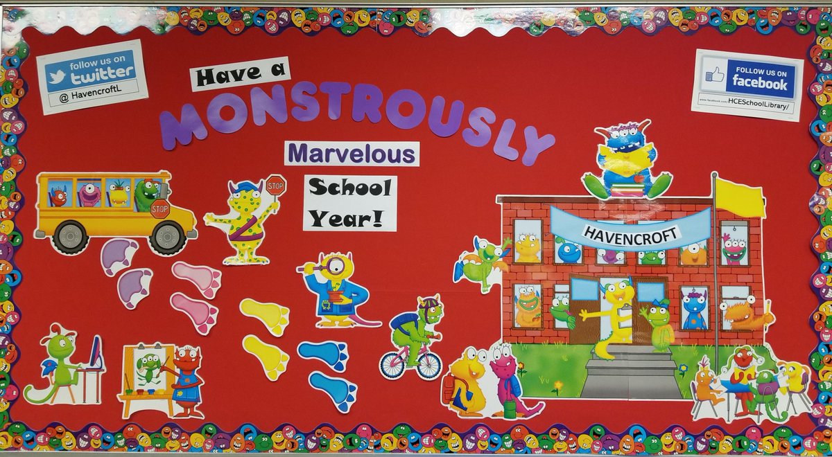 Our first full week back in the Havencroft Library has passed, and the year is off to a great start.  I was so glad to see everyone again and watch books go home in the hands of our Hawks!  Have a MONSTROUSLY Marvelous school year!