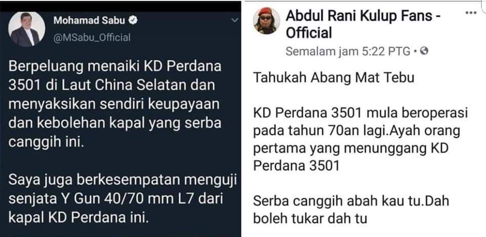 LanonJohor5's tweet photo. Rugi besar Malaysia diterajui oleh seorang Menteri cap ayam . Dan menjaga Pertahanan Negara. 

Apa lah nasib malaysia . 
Abam mat sabu simpan sikit bebal jgn bagi orang nampak

Kan dah kena troll dgn Rani Kulup 😂😂😂🤭🤭😜 https://t.co/ESvvbstoG6