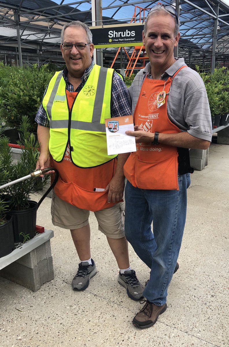 Great job to Stephen Dexter for “creating shareholder value” by keeping our plants in the Garden Center well nourished, and inviting for our customers. Thanks again for all of your hard work and excellent customer service. #GettingItDone