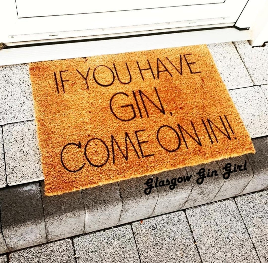 Absolutely love my new Gin Door Mat! It makes me smile Every time we walk through the door. 🏡🍸
.
I got it from @artsydoormats 
. Instagram.com/glasgowgingirl… 

#gin #ginandtonic #Scottishgin #gintonic #homeinspiration #homedecor #gintime #ginlover #gingift #Glasgow #Scotland