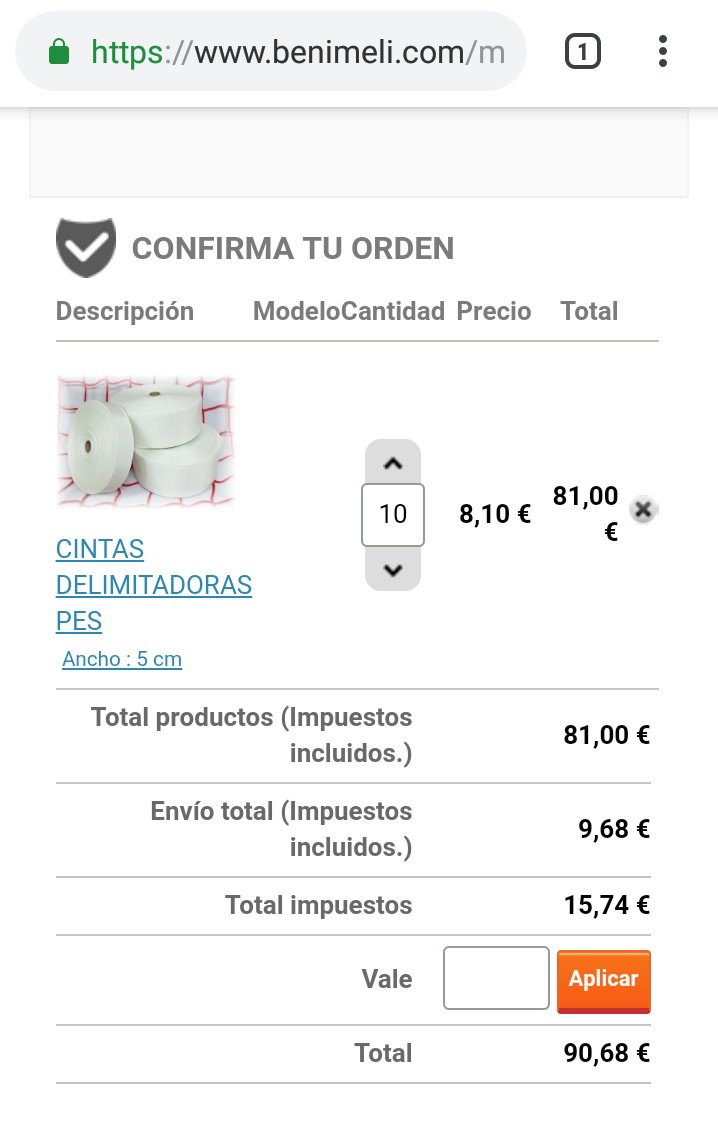 Gutty17_coach's tweet photo. Por si buscáis cintas delimitadora para vuestros entrenamientos os paso captura de la página y un pedido recomendable:
4 cintas de 10 metros
4 cintas de 20 metros
2 cintas de 30 metros
#benimeli https://t.co/kCNBWVfnSf
#fútbolbase #entrenamientosfutbol https://t.co/X3uWjuRV2m