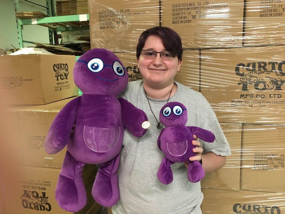 PurplePlayasFdn's tweet photo. 1500 Purple Puffs have arrived!  We are so excited to get these cute little buddies into the loving arms of children with chronic illness! https://t.co/W1wD9B2zkA