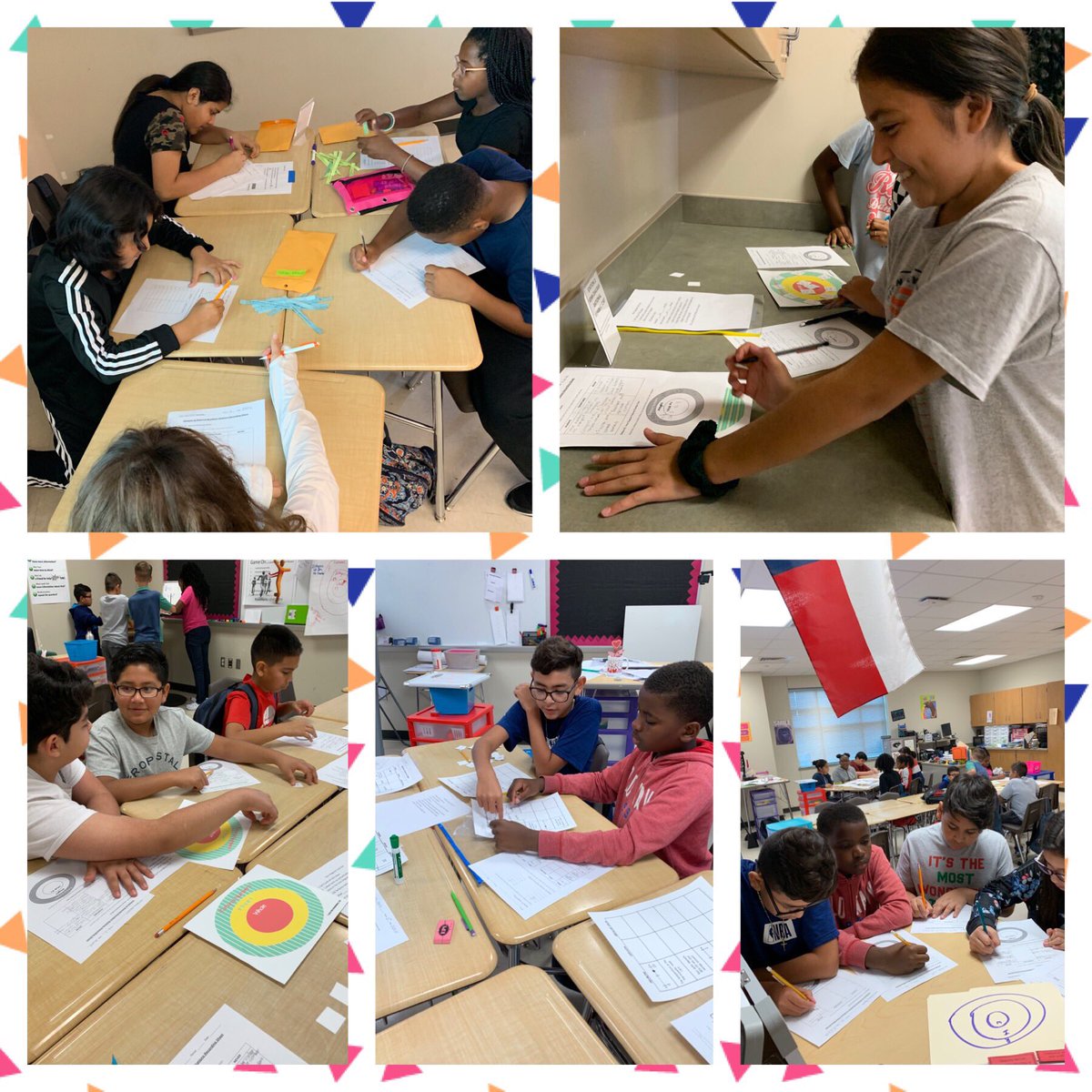 MathRpjh's tweet photo. First full week Friday fun with stations for our 6th graders! #hogslevelup @RodeoPalms @AlvinISD_Math https://t.co/MFukTXU9yT