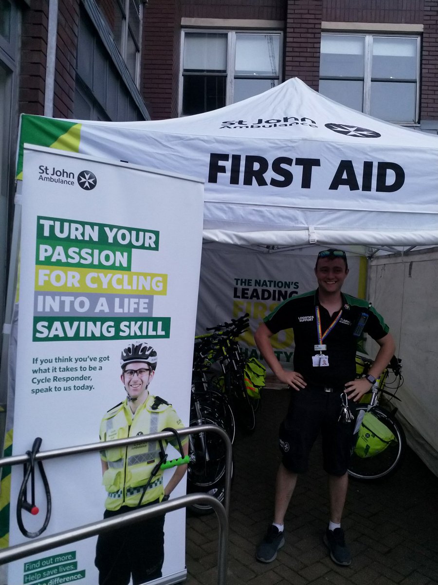 SJANorthCRU's tweet photo. CRU are good to go for Manchester Pride 2019 - Loving our dedicated Cycle gazebo https://t.co/kcKKTsXsLV