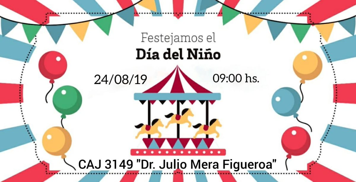 Mañana festejamos el día del niño en el CAJ Mera Figueroa 🎈🎈🤾🏈🎲 vamos a compartir un rico desayuno ,juegos sandwiches y torta 🎂🍰 con todos los jóvenes que deseen asistir <a href="/AC_MeraFigueroa/">Aula Creativa</a> <a href="/fguillesaavedra/">GUILLERMO SAAVEDRA</a> <a href="/patriciapinasco/">Patricia Pinasco</a> <a href="/l_sempertegui/">sempertegui lis</a> <a href="/JuaresCarla/">Carla Juarez</a> <a href="/UrtubeyJM/">Juan Manuel Urtubey</a>