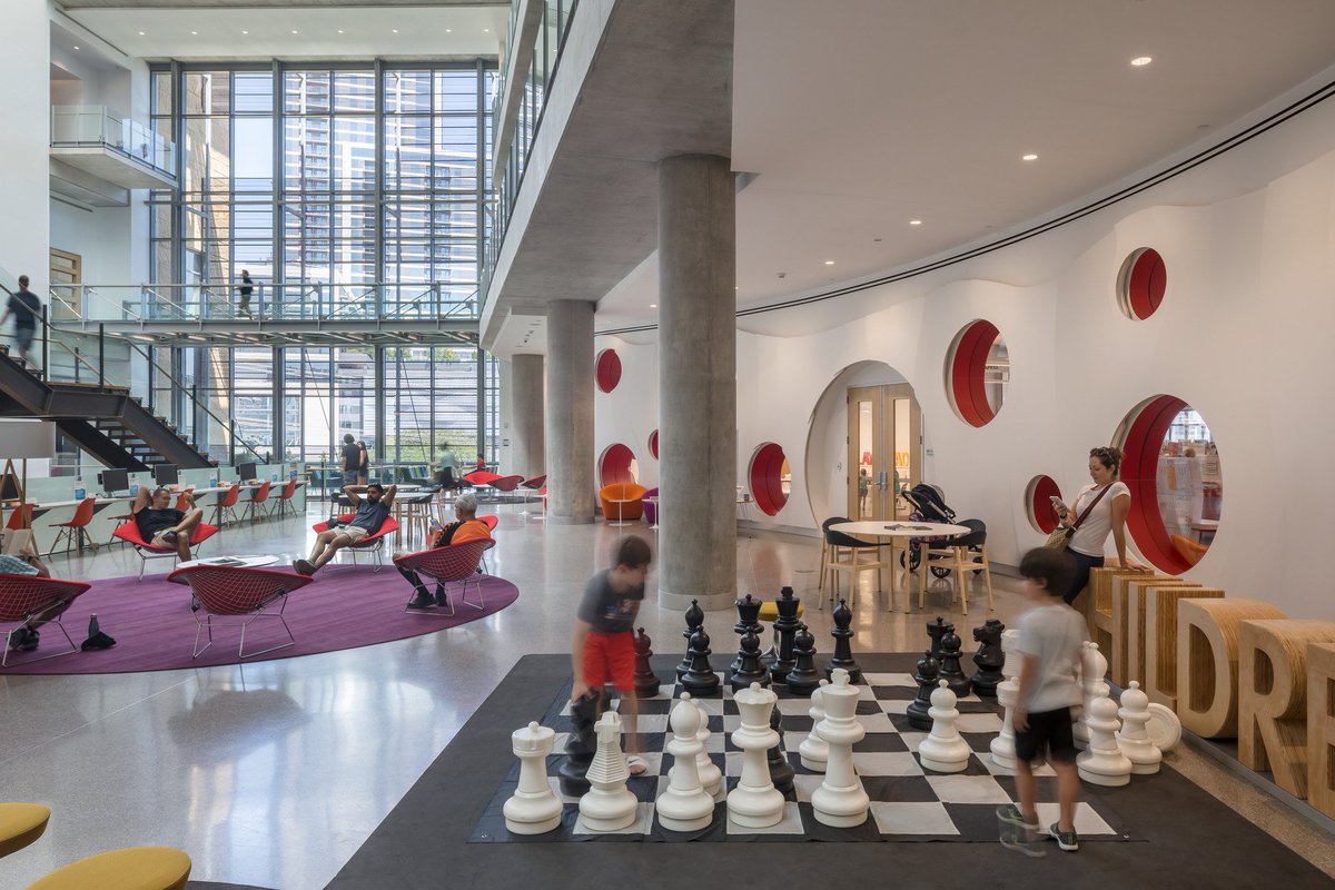 LakeFlato's tweet photo. Honored the #AustinCentralLibrary was featured in this @nytimes list of innovative libraries around the world that have re-imagined how libraries can continue to engage their communities. #libraryofthefuture #architecture #design 
https://t.co/9r1I6Q1MJE https://t.co/2SjdJZMaE2
