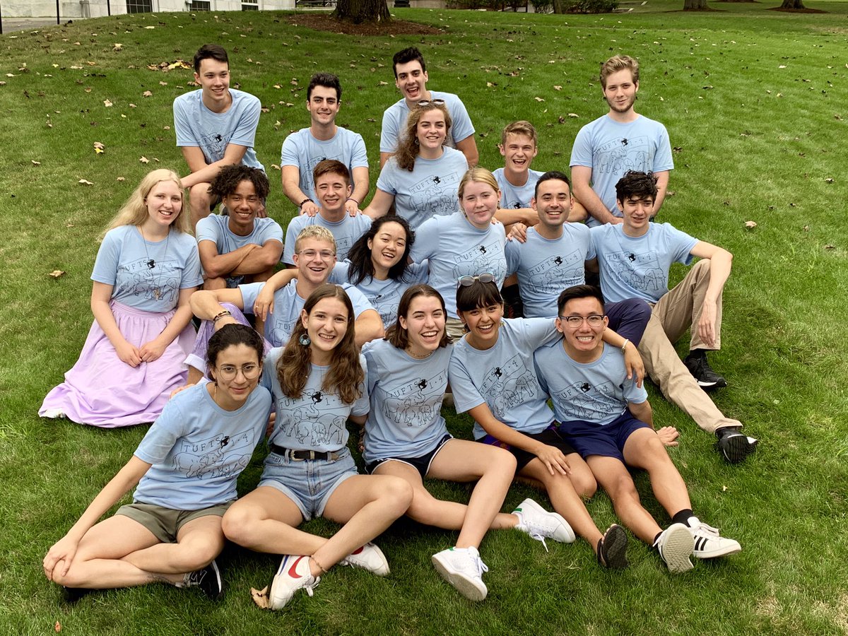 TuftsAlumniLON's tweet photo. Our Tufts 1+4 Bridge Year Fellows are on campus preparing for their full year of social impact work in Brazil, Uruguay, Ecuador and India! They depart for their country placements, where they will live with host families and work in communities, this Sun… https://t.co/cVjbkndEv2